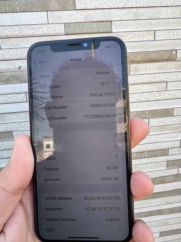 Iphone 11 pro 64gb dual physical approve 6