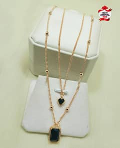 Locket(Zircon double chain locket)