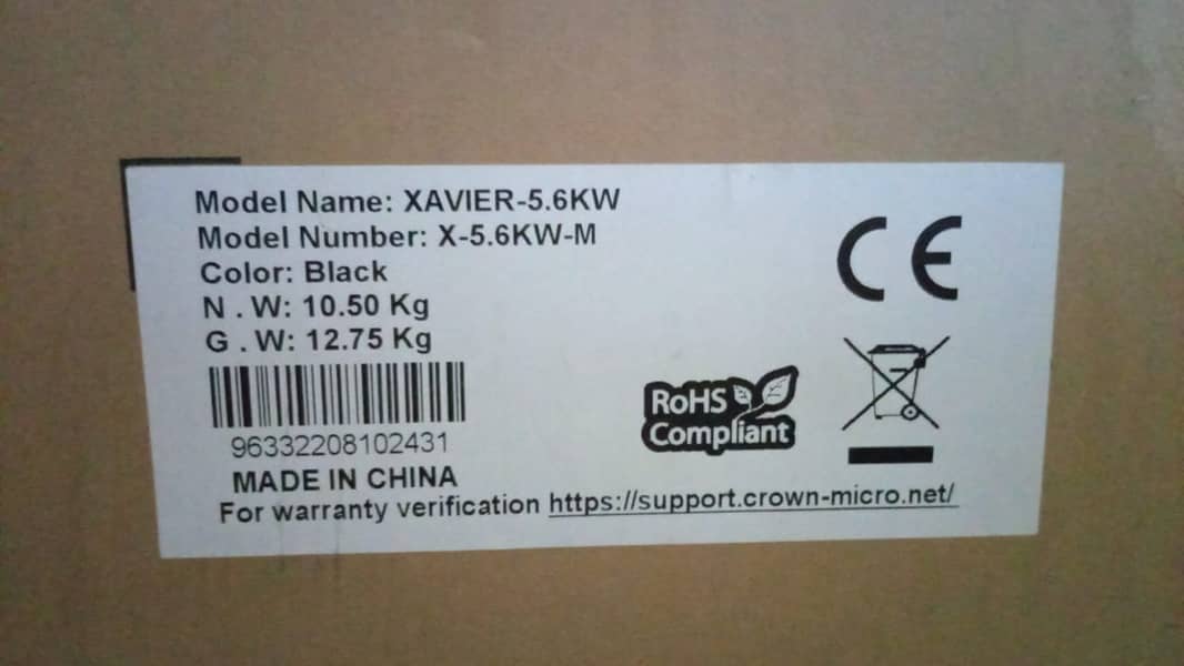 Hybrid Inveter Crown Xavier 5.6Kwatt 0