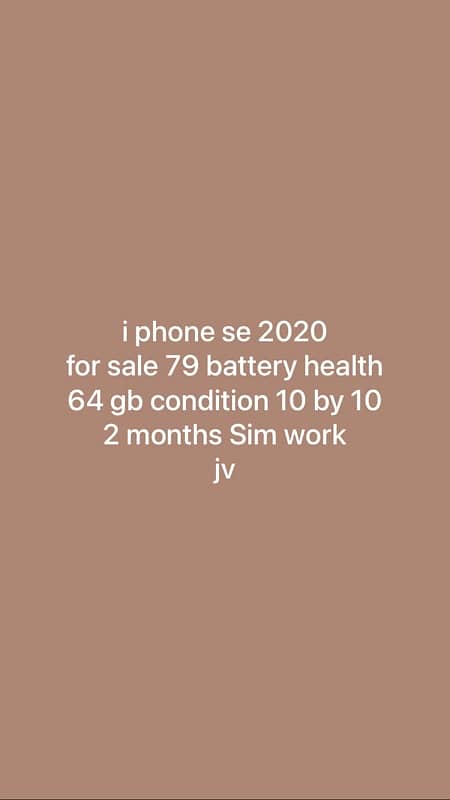 79 battery  health 64gb jv 2 month sim working 4