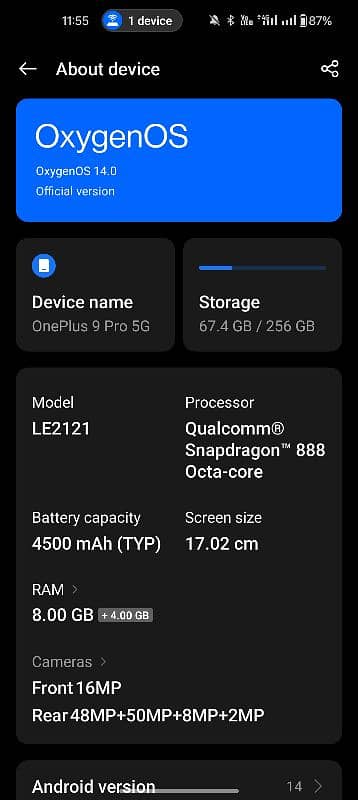 oneplus 9 pro in mint condition 1