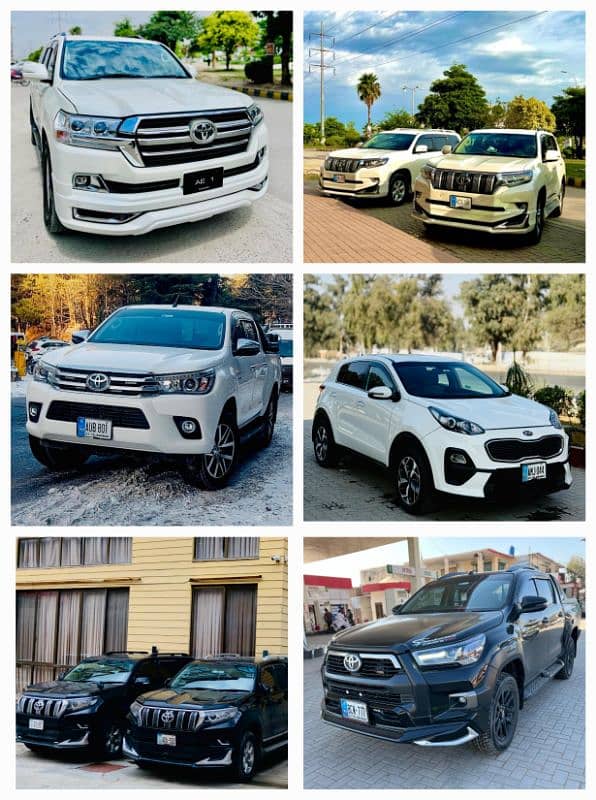 rent a car islamabad Rawalpindi Lahore corolla gli BRV prado fortuner 1