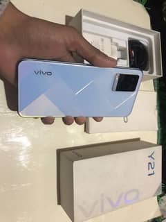 Vivo Y21 4/64 with Box Charger