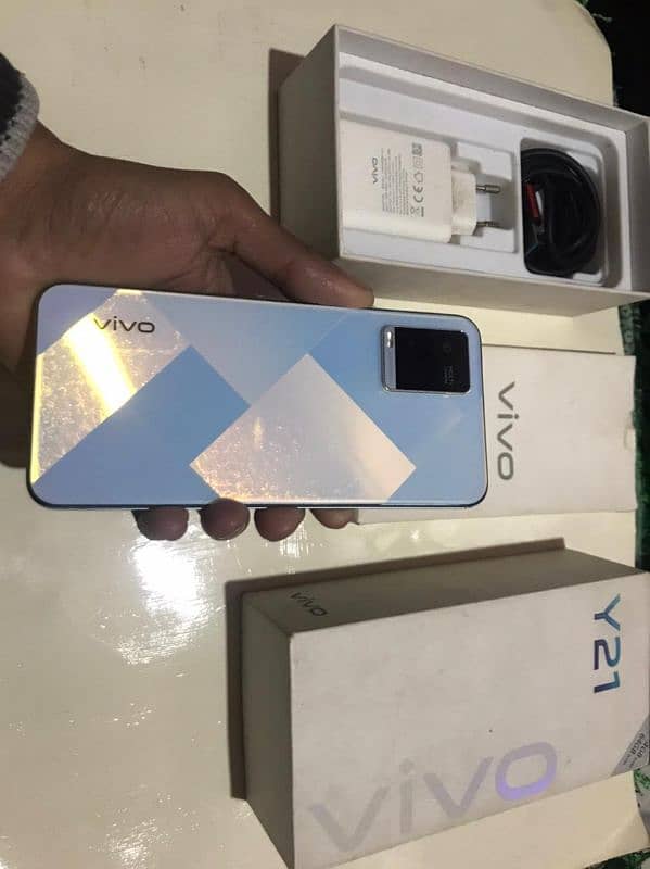 Vivo Y21 4/64 with Box Charger 7