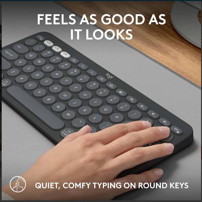 Logitech keyboard ( K380s Pebble Keys 2 Bluetooth Wireless Keyboard) 1