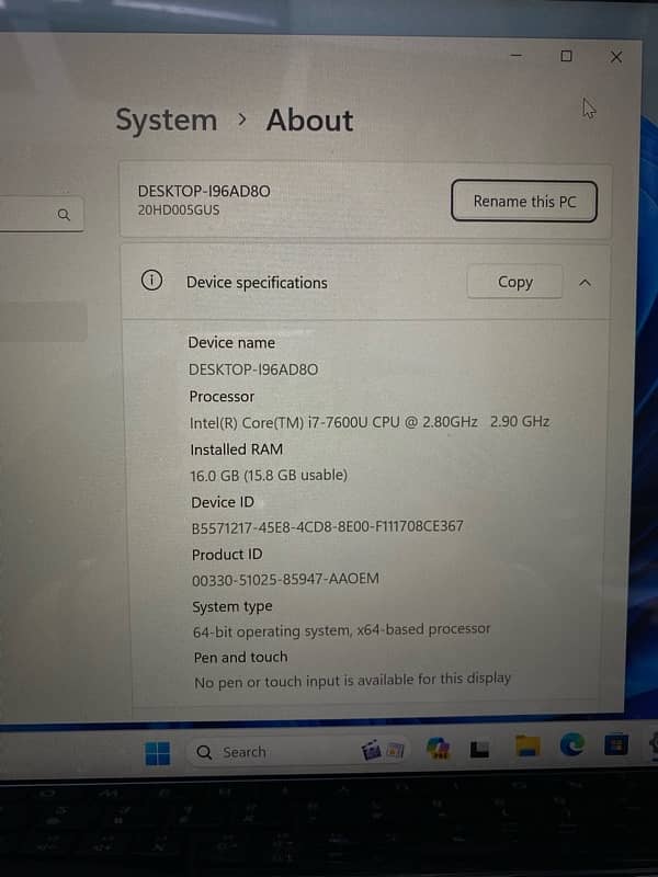 Lenovo T470 (i7 7th Gen) (8/256) 3