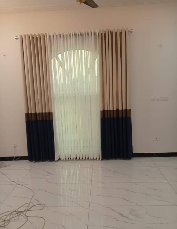 Premium Curtains Fabrics, Roller Zebra Wooden Window Blinds. 5