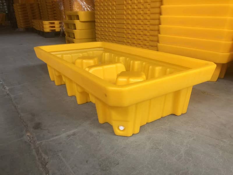 Secondary containment spill pallet drum spill pallet single,2 & 4 drum 1