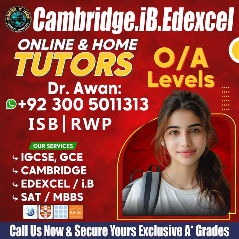 Home Tutor,Online Tutor,Home Tution,O/A level,Kg,Montess,IGCSE,English 0