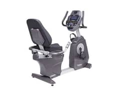 spirit usa commercial recumbent exercise bike gym and fitness machine