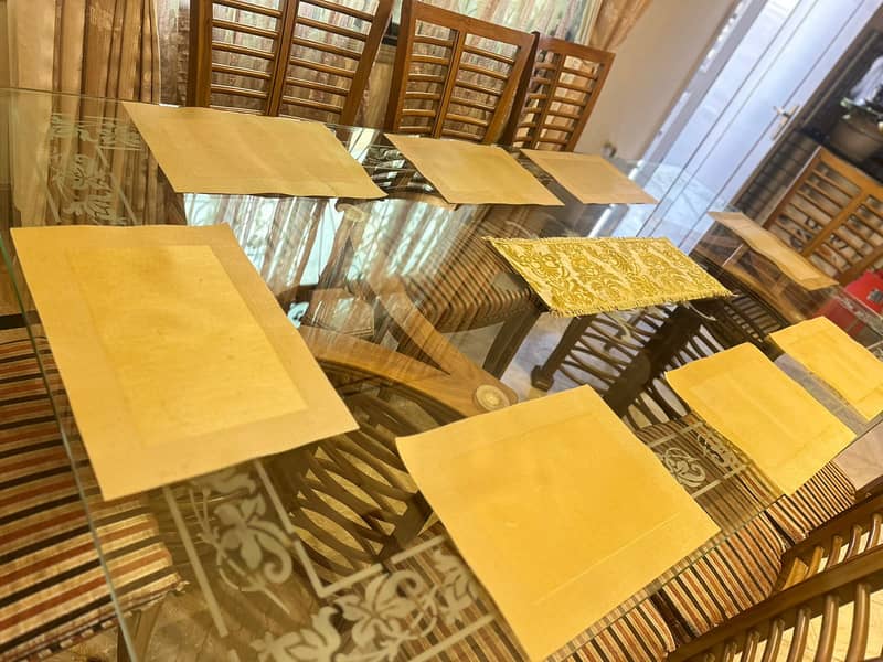 Wooden dining table for sale | 8 seater dining table | table & chairs 4