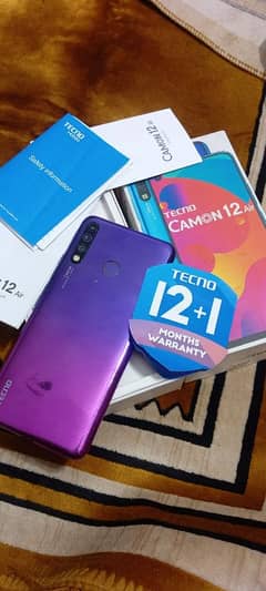 Tecno camon 12 air with box