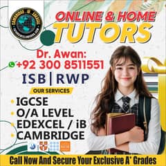 Home Tutor,Online Tutor,Home Tution-O/A Levels,Mont,KG,IGCSE,FSC,IELT