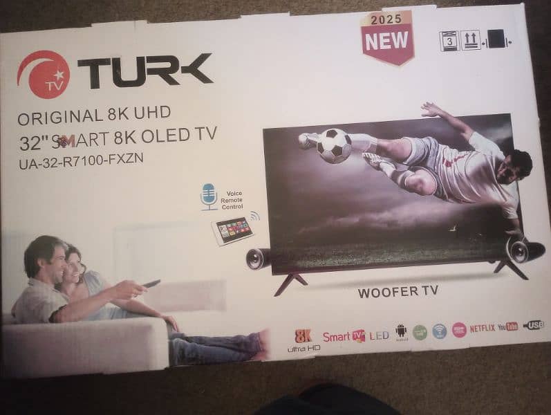 32" Smart Android LED Bought Yesterday. Brand New in Box. W/Bracket 1