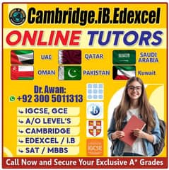 Home Tutor, Home Tution, Online Tutor, O/A Levels, KG,FSC,IELTS,Matri