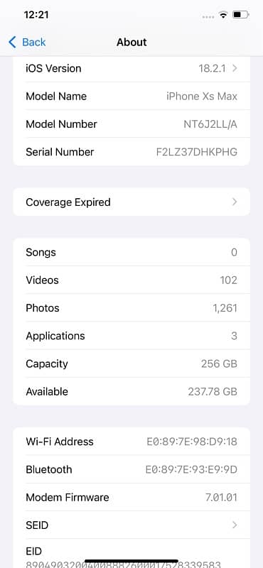 IPhone Xsmax 256GB NonPta Jv 6