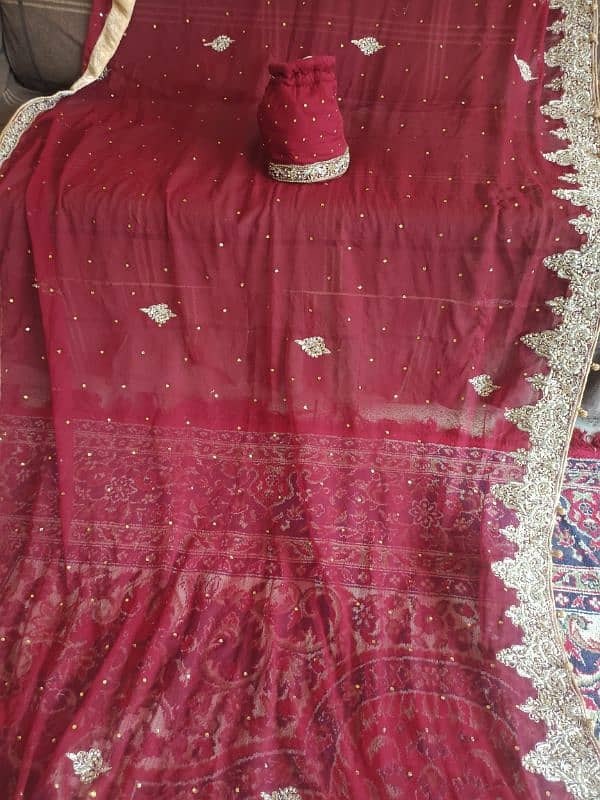 bridal lehenga for sale in v good condition 3