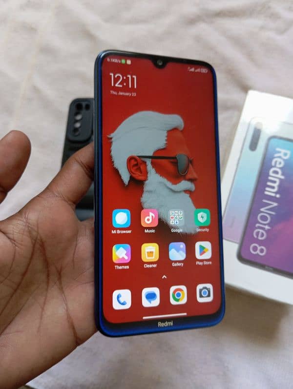 Redmi note 8 4/64 with box 8