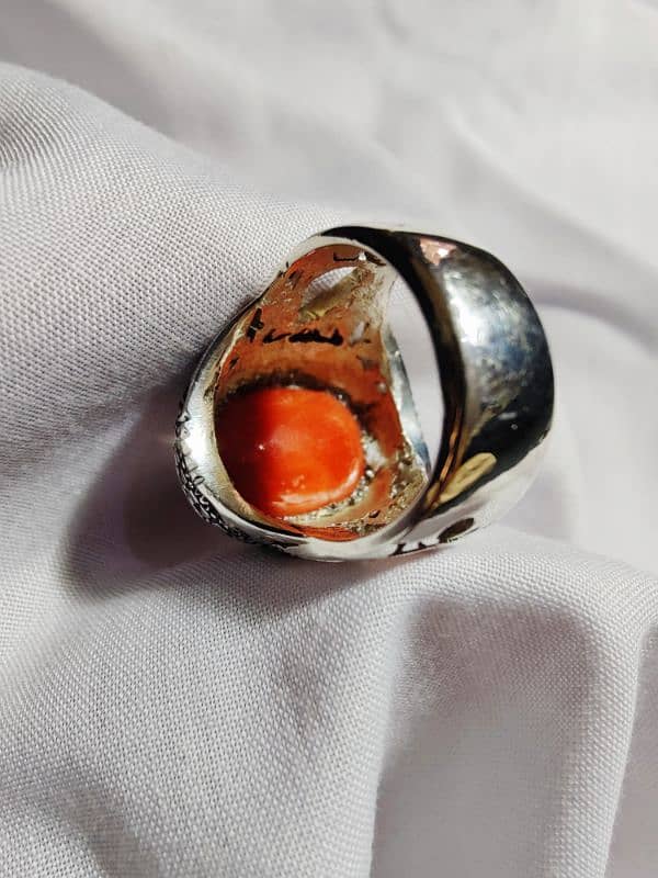 Coral (مرجان) Silver (چاندی) Ring 3