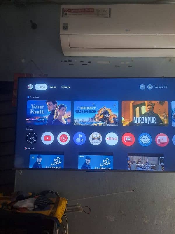 Tcl 55 inch Qled Led tv 10 by 10 Condition 11