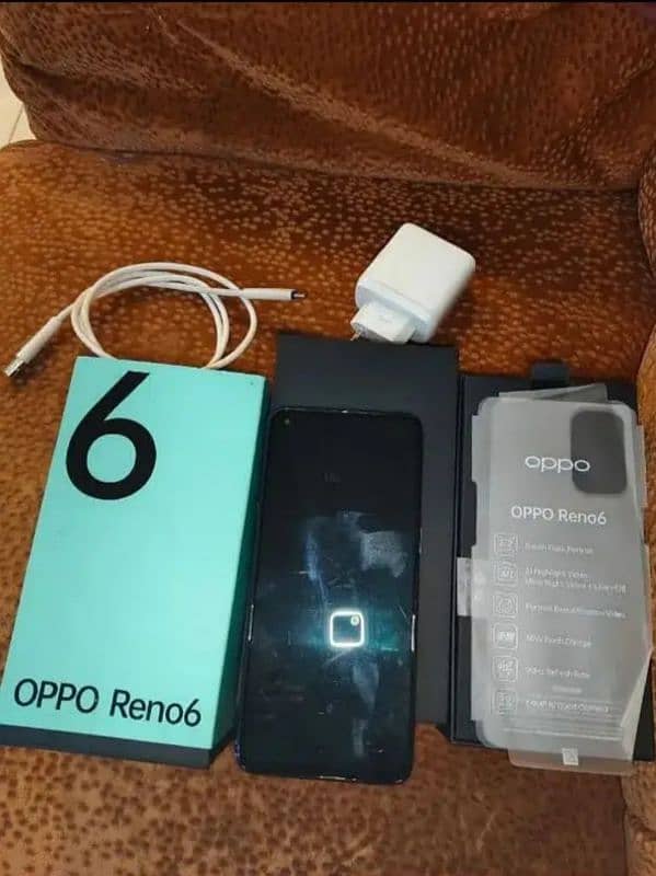 Oppo Reno 6 with complete box for sale 1