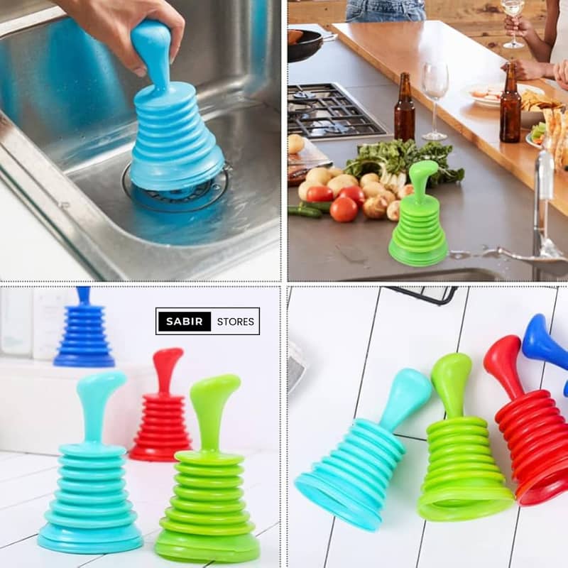 Cleaning Accessories Drain Unblocker Cleaner Sink Plunger Cleaning 0