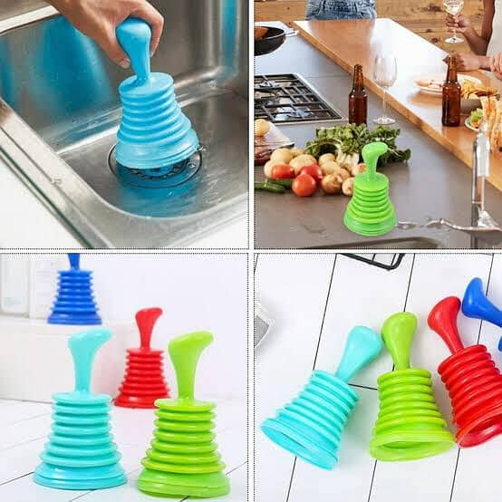 Cleaning Accessories Drain Unblocker Cleaner Sink Plunger Cleaning 10