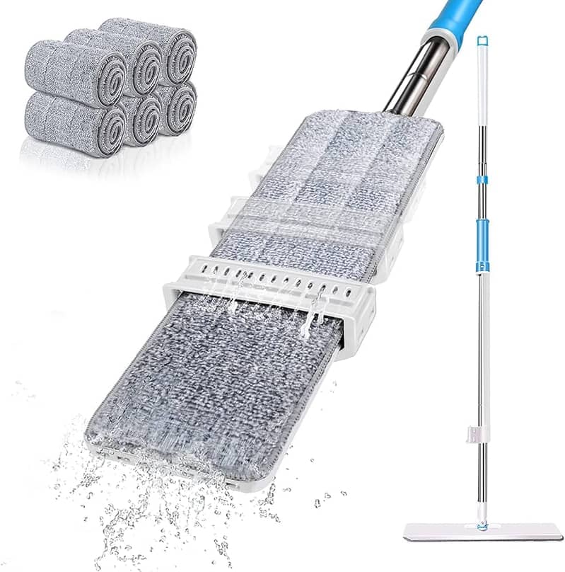 Wet Dry Flat Mop Kit with 360 - Degree Rotating Head for Home Use 4