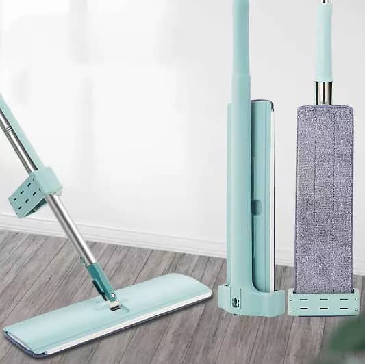 Wet Dry Flat Mop Kit with 360 - Degree Rotating Head for Home Use 8