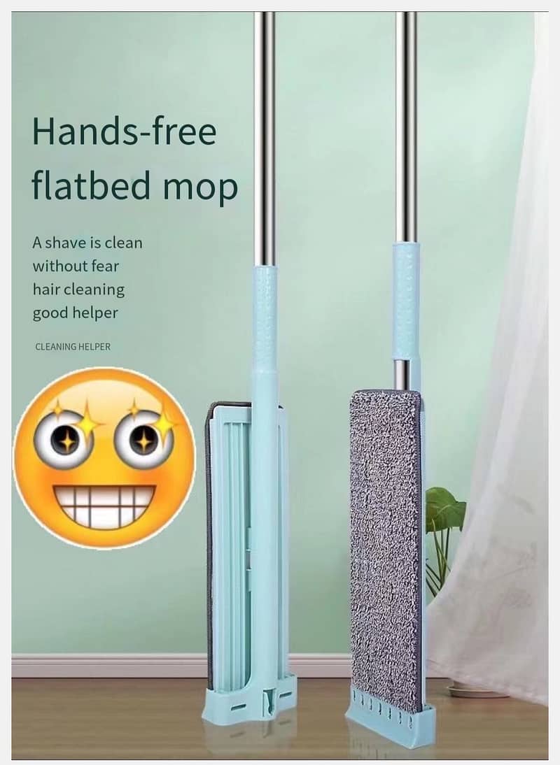 Wet Dry Flat Mop Kit with 360 - Degree Rotating Head for Home Use 10