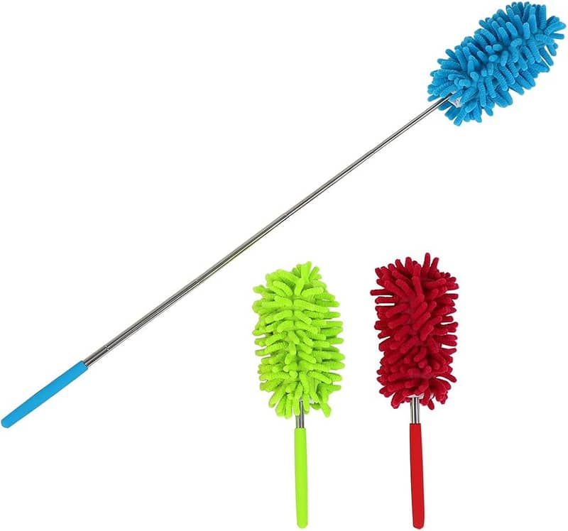 Portable Microfiber Duster Brush Extendable Hand Dust Cleaner Anti 2