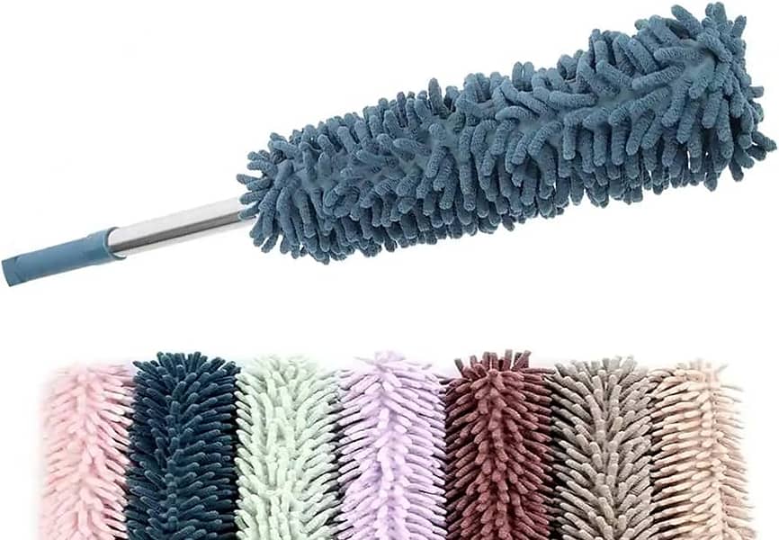 Portable Microfiber Duster Brush Extendable Hand Dust Cleaner Anti 6