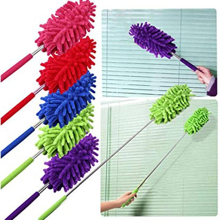 Portable Microfiber Duster Brush Extendable Hand Dust Cleaner Anti 7