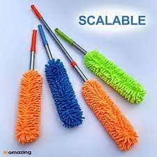 Portable Microfiber Duster Brush Extendable Hand Dust Cleaner Anti 8