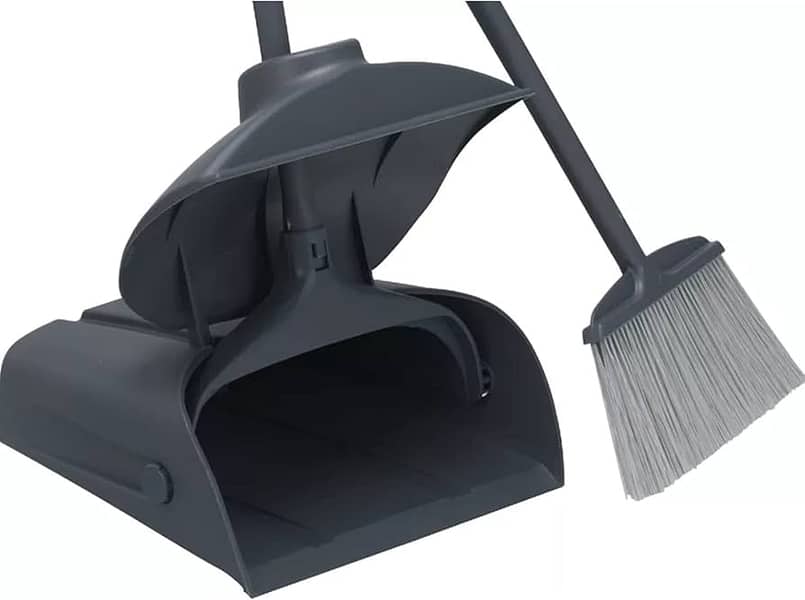 Broom Set Combination Household Soft Broom Plastic Dustpan Hair Free 1