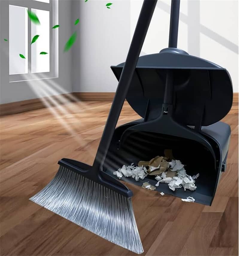 Broom Set Combination Household Soft Broom Plastic Dustpan Hair Free 4