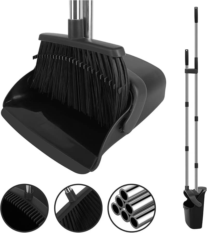 Broom Set Combination Household Soft Broom Plastic Dustpan Hair Free 6