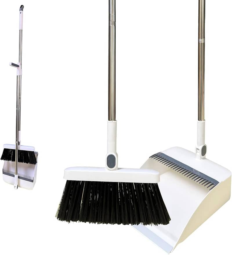 Broom Set Combination Household Soft Broom Plastic Dustpan Hair Free 8