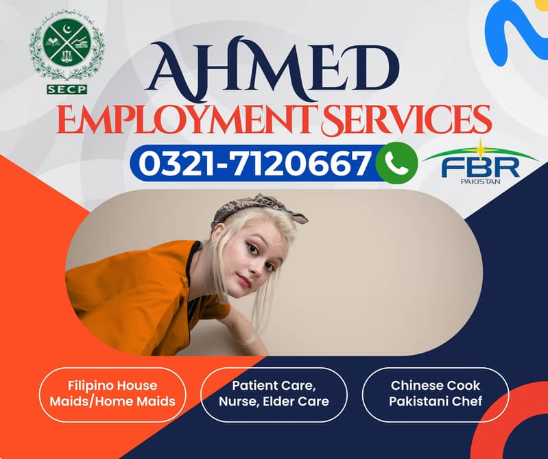 All Domestic Staff Available Maids Cook Nurse Baby Sitter Nanny Driver 6