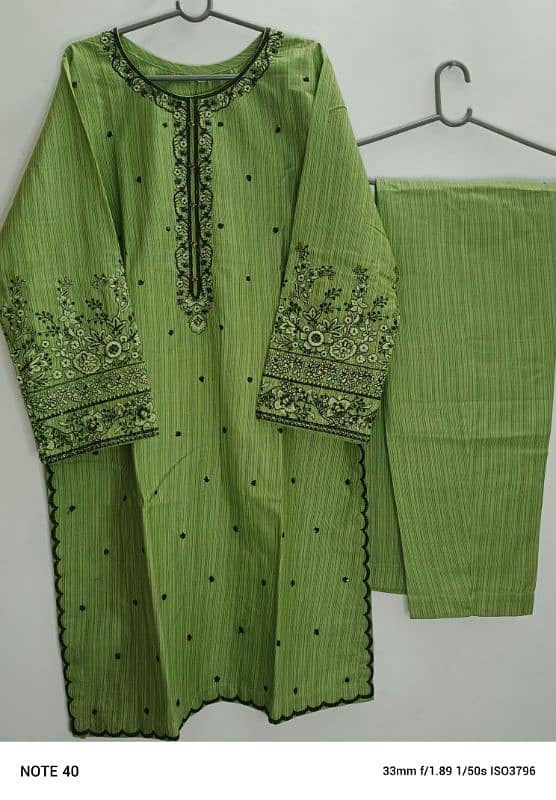 2pc Stitched Dress Velvet Khaddar Cotton Lawn 5