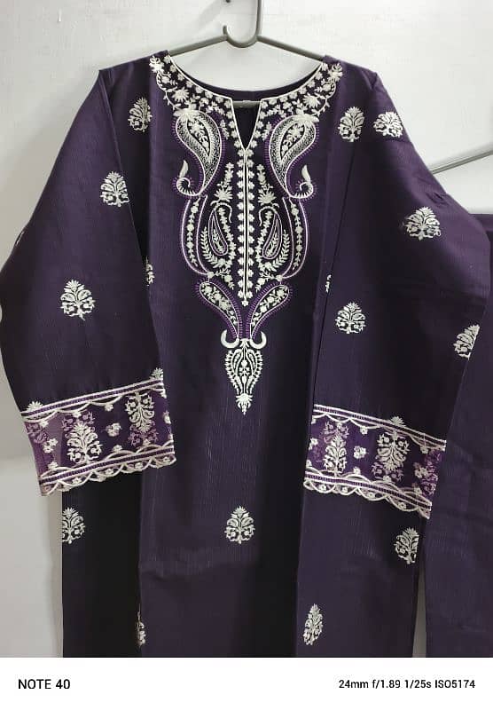 2pc Stitched Dress Velvet Khaddar Cotton Lawn 13