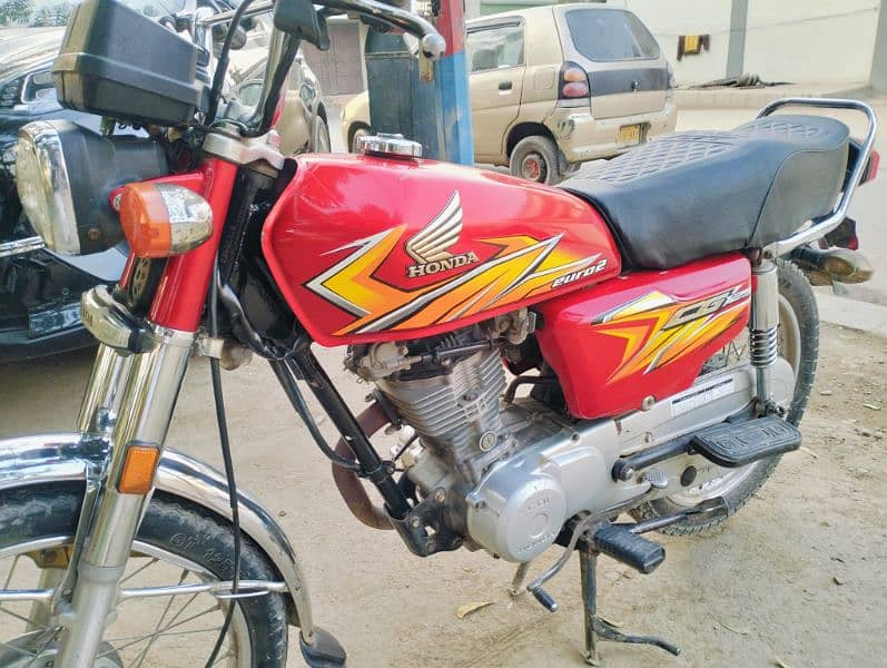 Honda CG125 2021 Karachi number brand new totally genuine condition ok 3