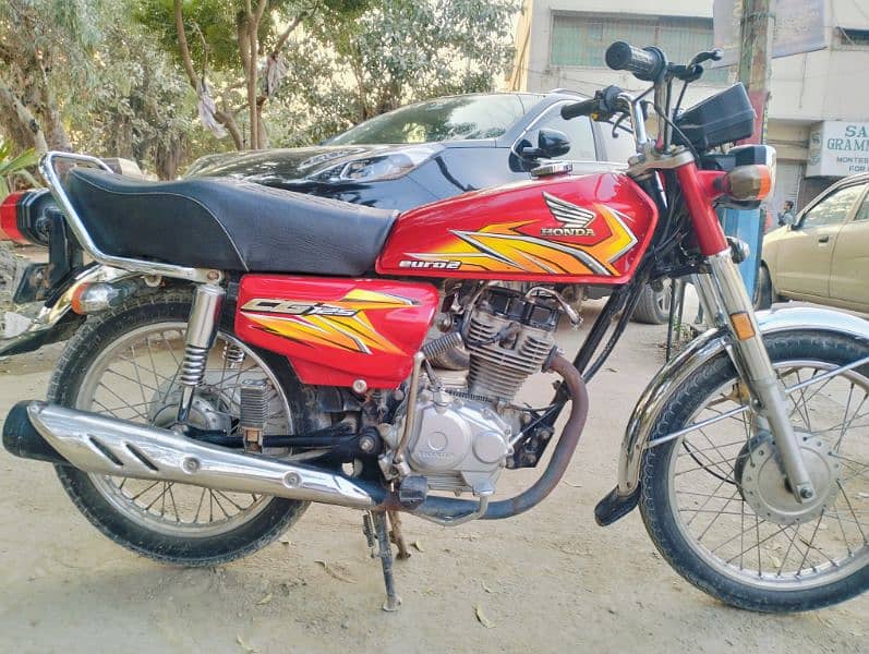 Honda CG125 2021 Karachi number brand new totally genuine condition ok 6