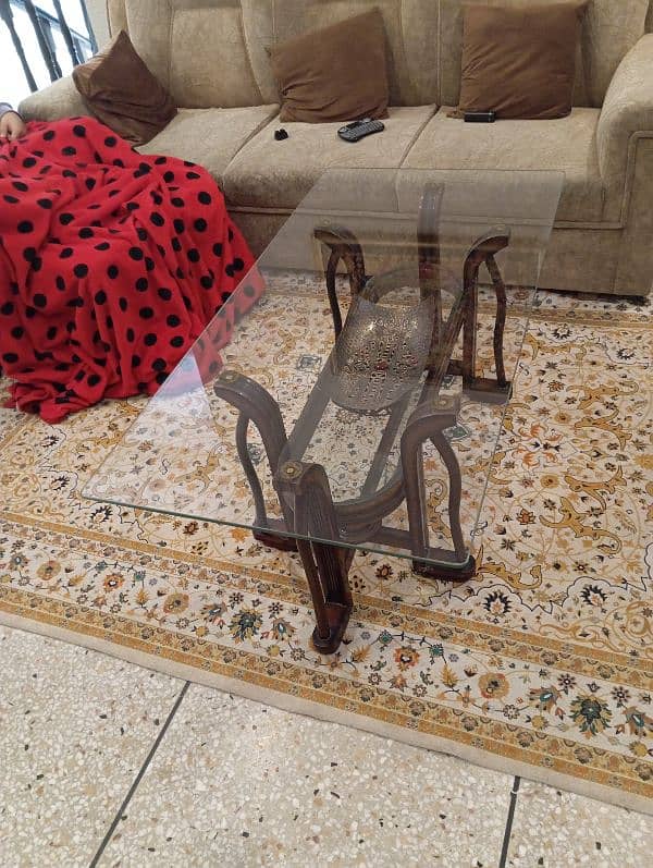 A very beautiful and pure wood center table is for sale 3