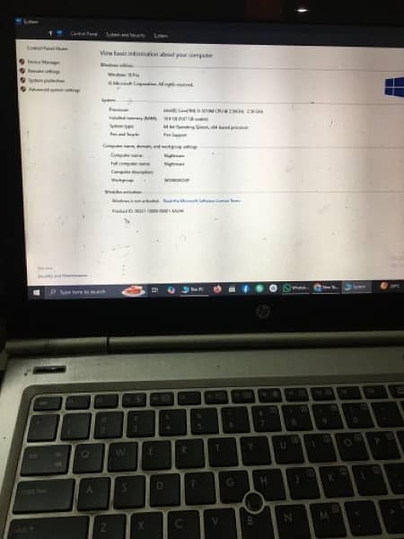 Hp elite book 8470p-10gb ram ,Extra 2gb ram,500 hdd 0