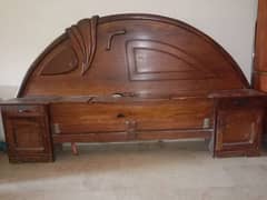 wooden bed