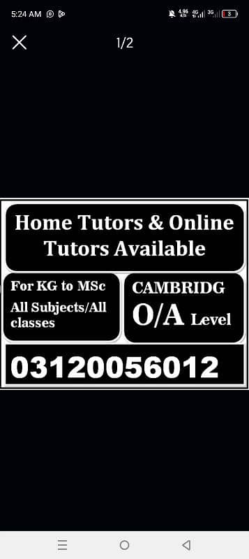 Get Male/Female Tutors in Rwp/ISB, DHA,BAHRIA,askari,All Areas 0