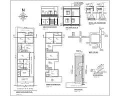 auto cad 2d plan and construction drawings