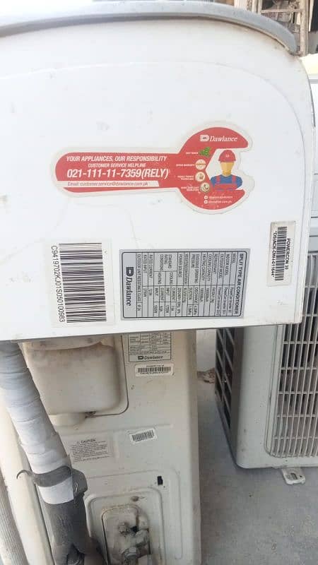 1.5 ton inverter AC Dawlancs serious contact 0313/204/9346 3