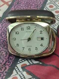 Antique Seiko Travel Clock Alarm table clock vintage 5 citizen Rolex